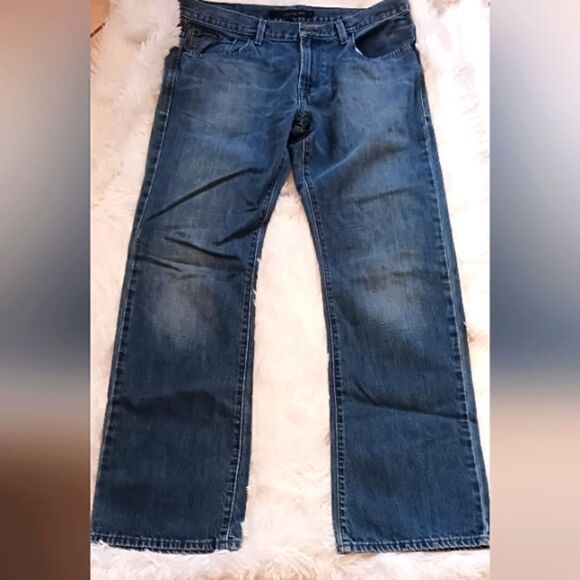 Men's Calvin Klein Bootcut Blue Jeans 34 Waist Inseam 32 - Picture 10 of 14